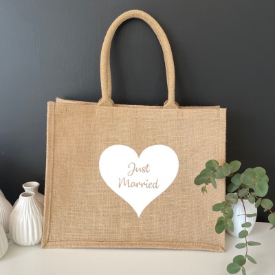 Just Married Tasche, tolle Idee für die Flitterwochen - Tolle Tasche als Geschenkidee zur Hochzeit