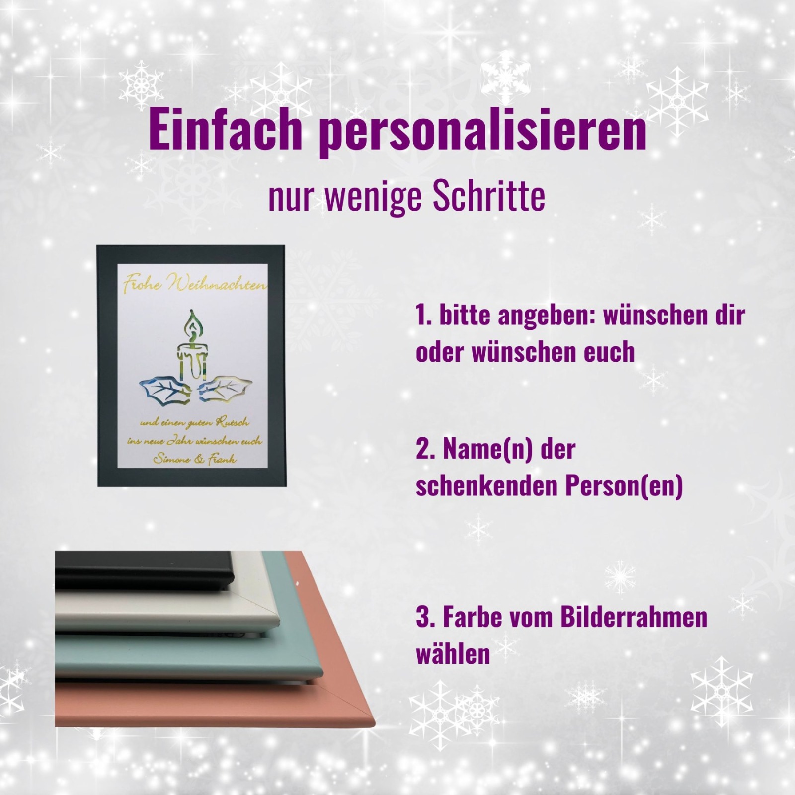 Geldgeschenk Weihnachten personalisiert, Weihnachtsgeschenk Ideen, weihnachtliches