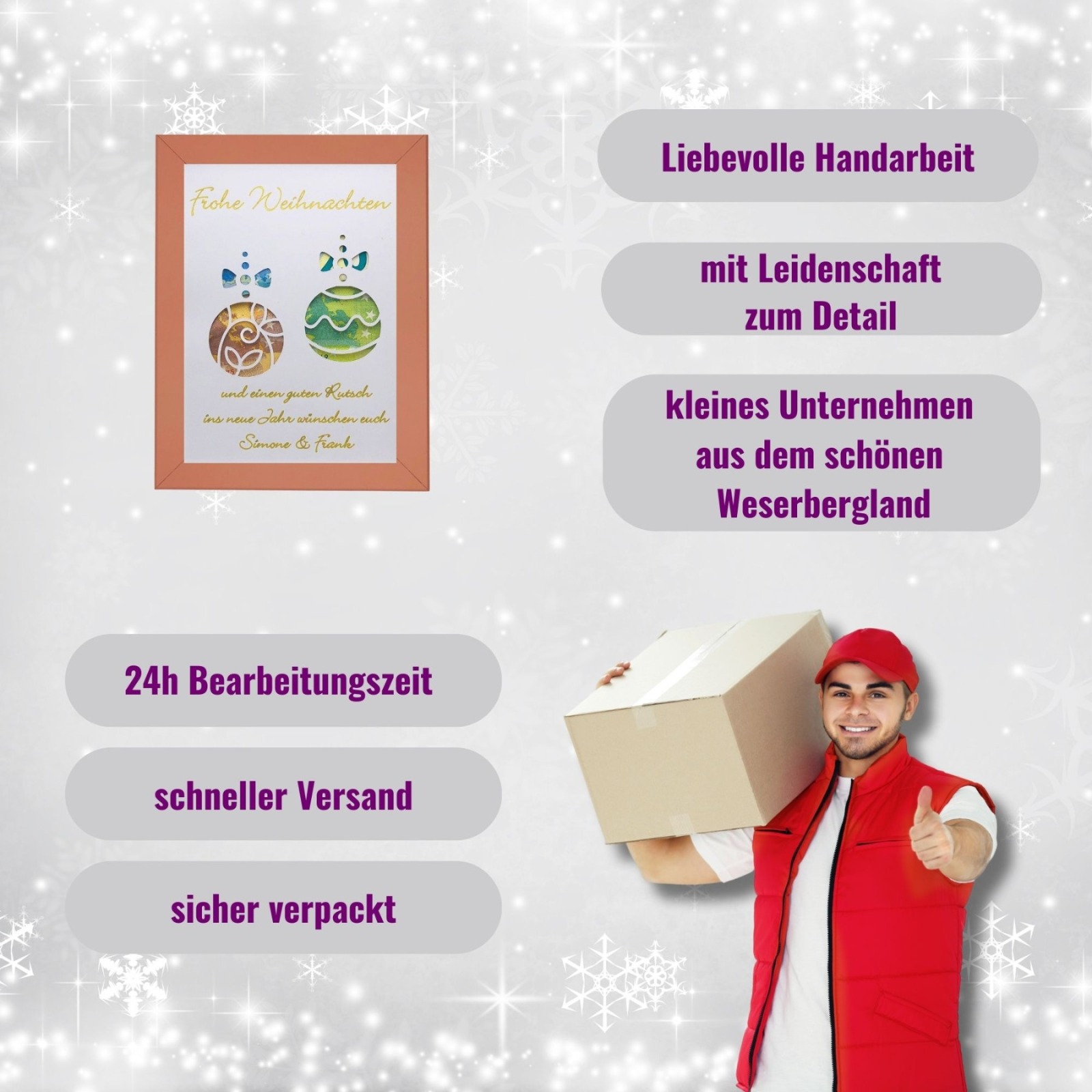 Geldgeschenk Weihnachten personalisiert, Weihnachtsgeschenk Ideen, weihnachtliches