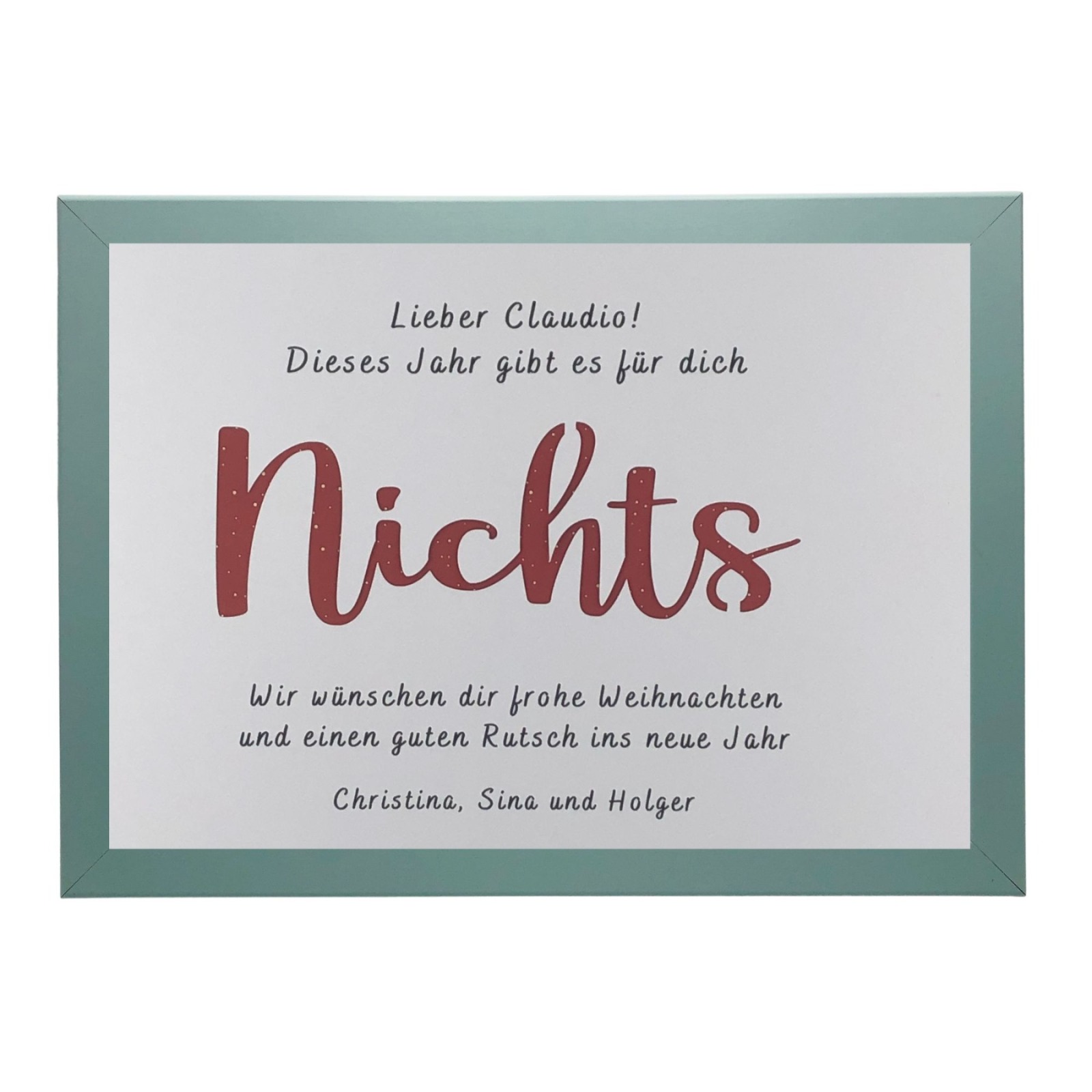 personalisiertes Geldgeschenk Weihnachten, weihnachtliche Geldgeschenkverpackung, lustiges Geschenk,