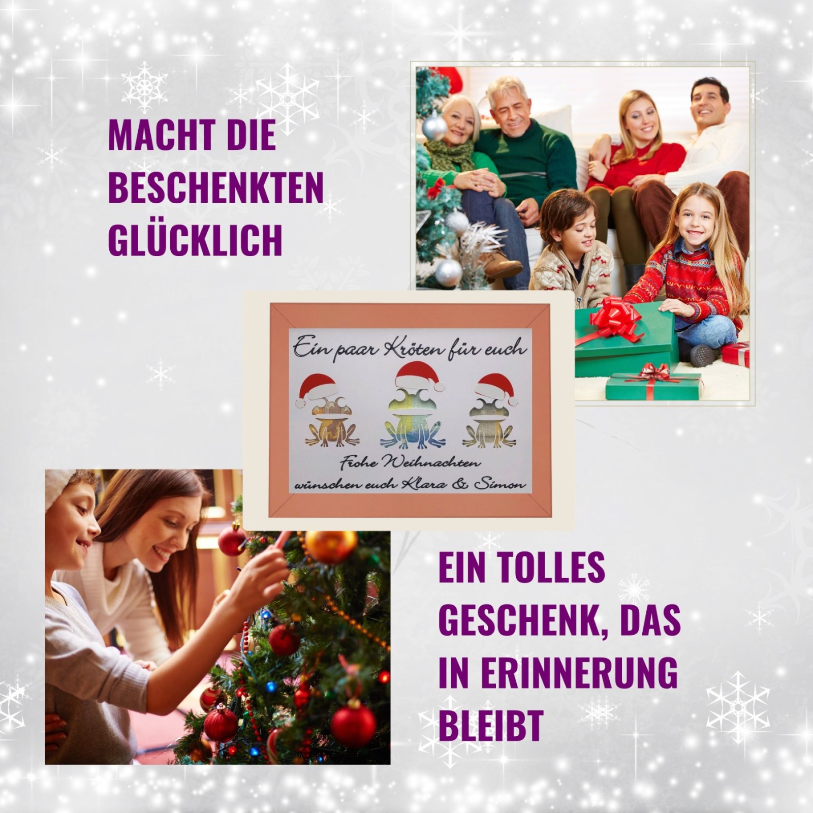 personalisiertes Geldgeschenk Weihnachten, weihnachtliche Geldgeschenkverpackung, Geld nett