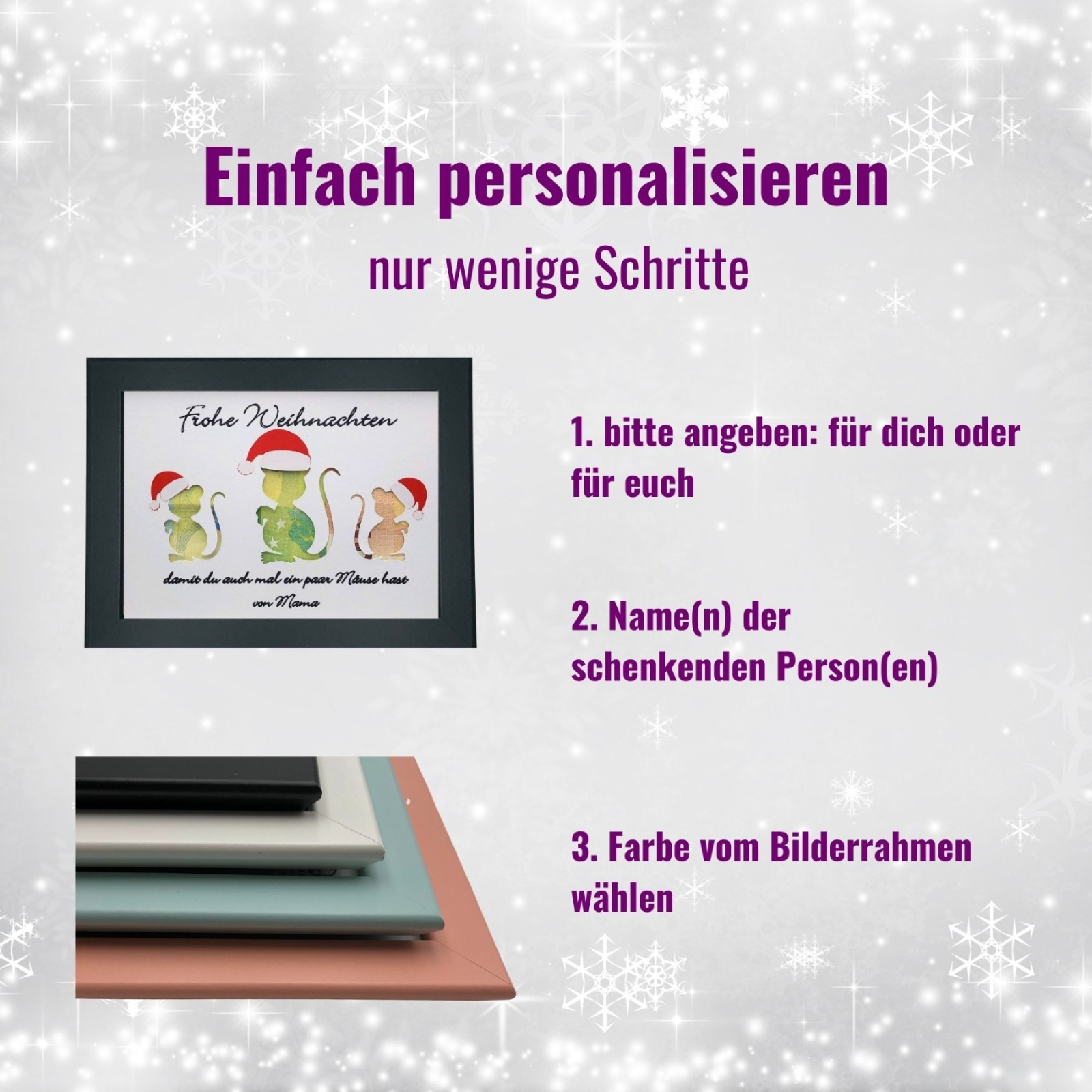 personalisiertes Geldgeschenk Weihnachten, weihnachtliche Geldgeschenkverpackung, Geld nett