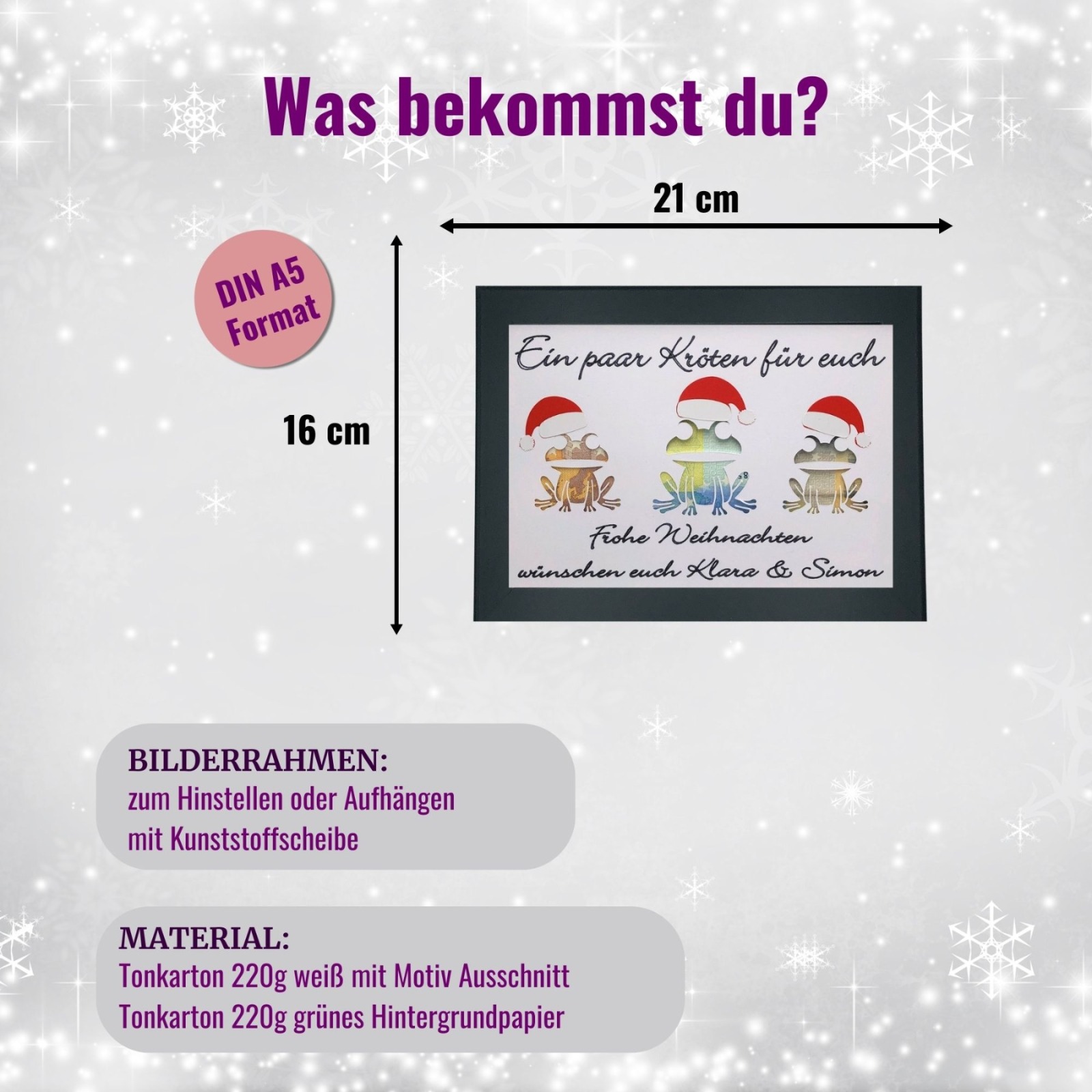 personalisiertes Geldgeschenk Weihnachten, weihnachtliche Geldgeschenkverpackung, Geld nett