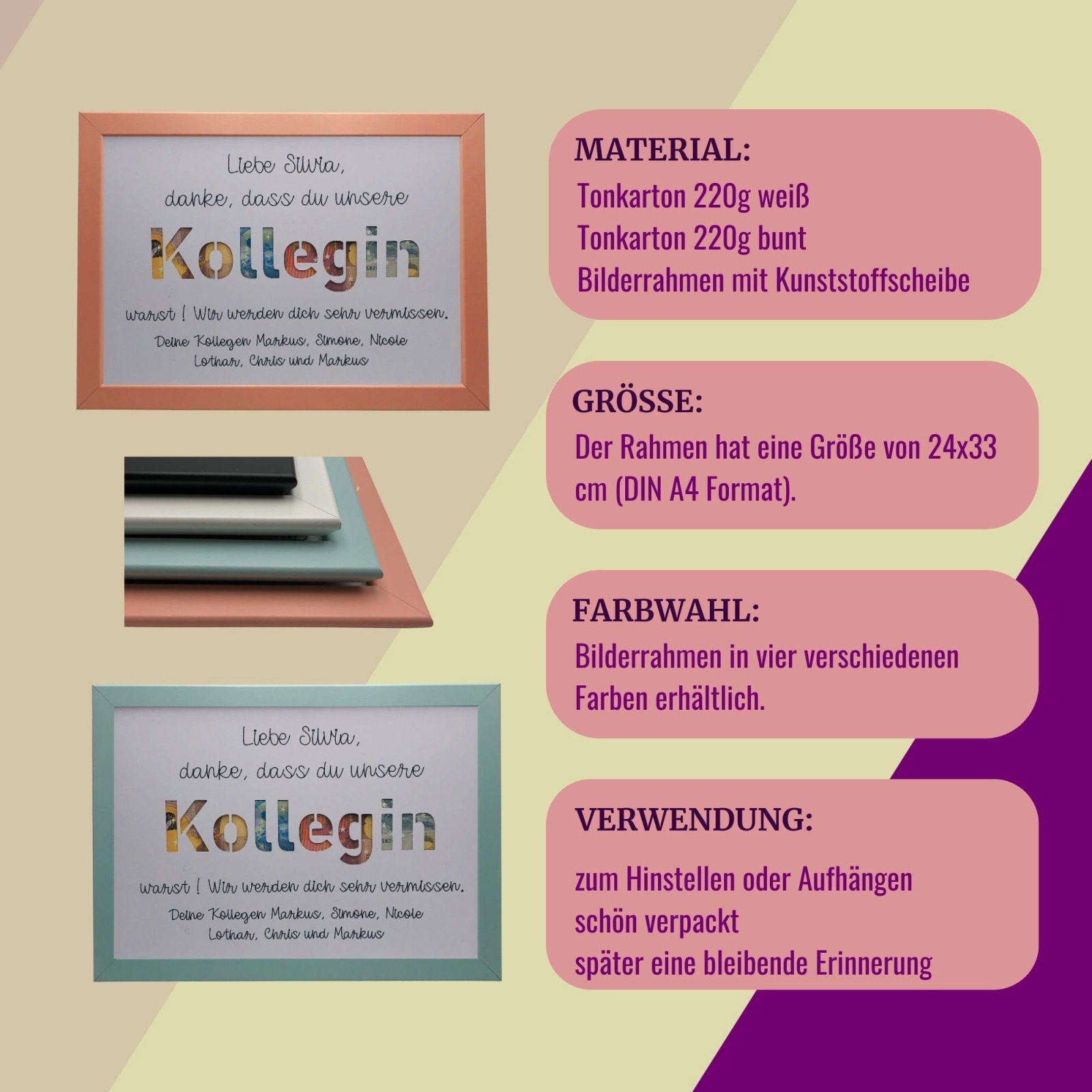 Abschiedsgeschenk Kollegin: Geldgeschenk zum Ruhestand, Jobwechsel &amp; Rente personalisiert 5