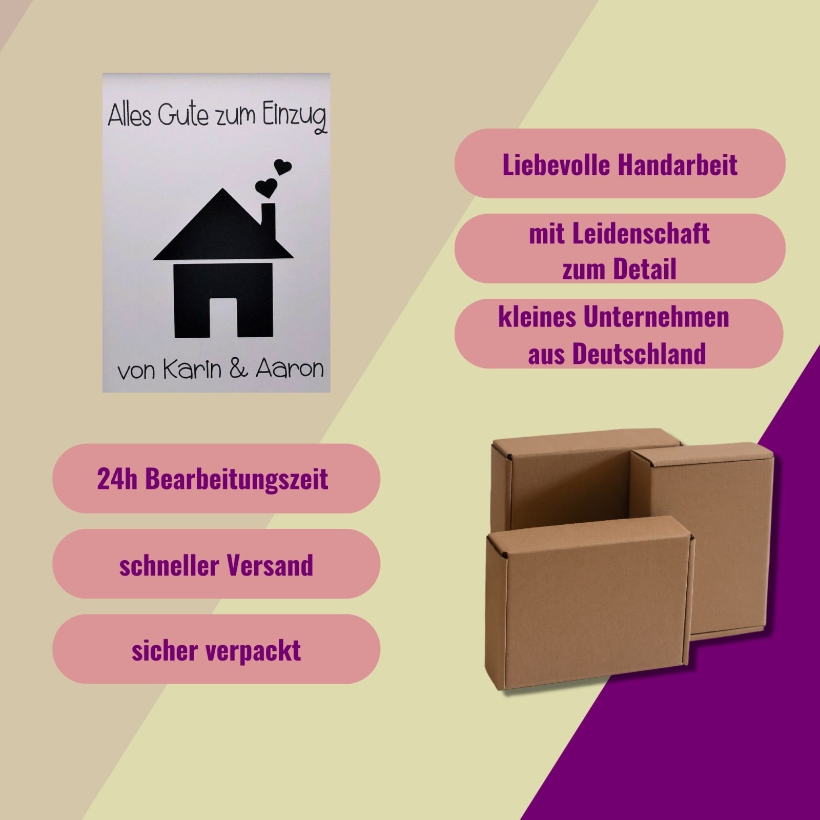 Geldgeschenk zum Einzug, Geschenke zum Einzug, Mitbringsel Einweihungsparty, Geschenk zum Hausbau,