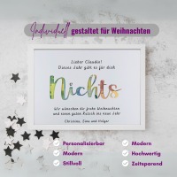 personalisiertes Geldgeschenk Weihnachten, weihnachtliche Geldgeschenkverpackung, lustiges Geschenk,