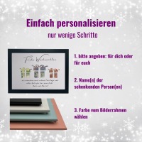 personalisiertes Geldgeschenk Weihnachten, weihnachtliche Geldgeschenkverpackung, Geld nett