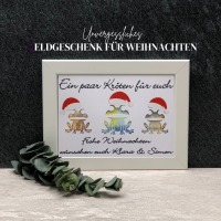 personalisiertes Geldgeschenk Weihnachten, weihnachtliche Geldgeschenkverpackung, Geld nett