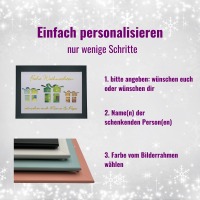 Geldgeschenk Weihnachten personalisiert, kreatives Weihnachtsgeschenk, weihnachtliches