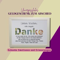 Danke sagen mit Herz: Personalisiertes Geldgeschenk zum Abschied