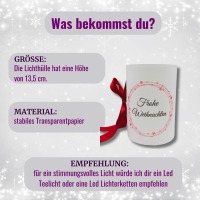 weihnachtliche Lichthülle, Stimmungslicht, Windlicht Weihnachten, festliche Dekoration, Dekoration