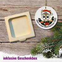 Ornament personalisiert, Weihnachtsdeko Anhänger mit Namen, Geschenk zu Weihnachten inkl.