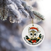 Ornament personalisiert, Weihnachtsdeko Anhänger mit Namen, Geschenk zu Weihnachten inkl.