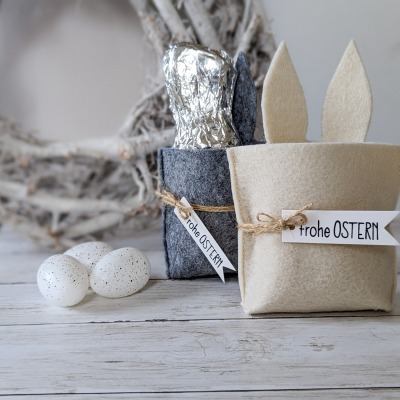 Osterkörbchen aus Filz - Geschenkverpackung, Mitbringsel, Geschenk für Ostern