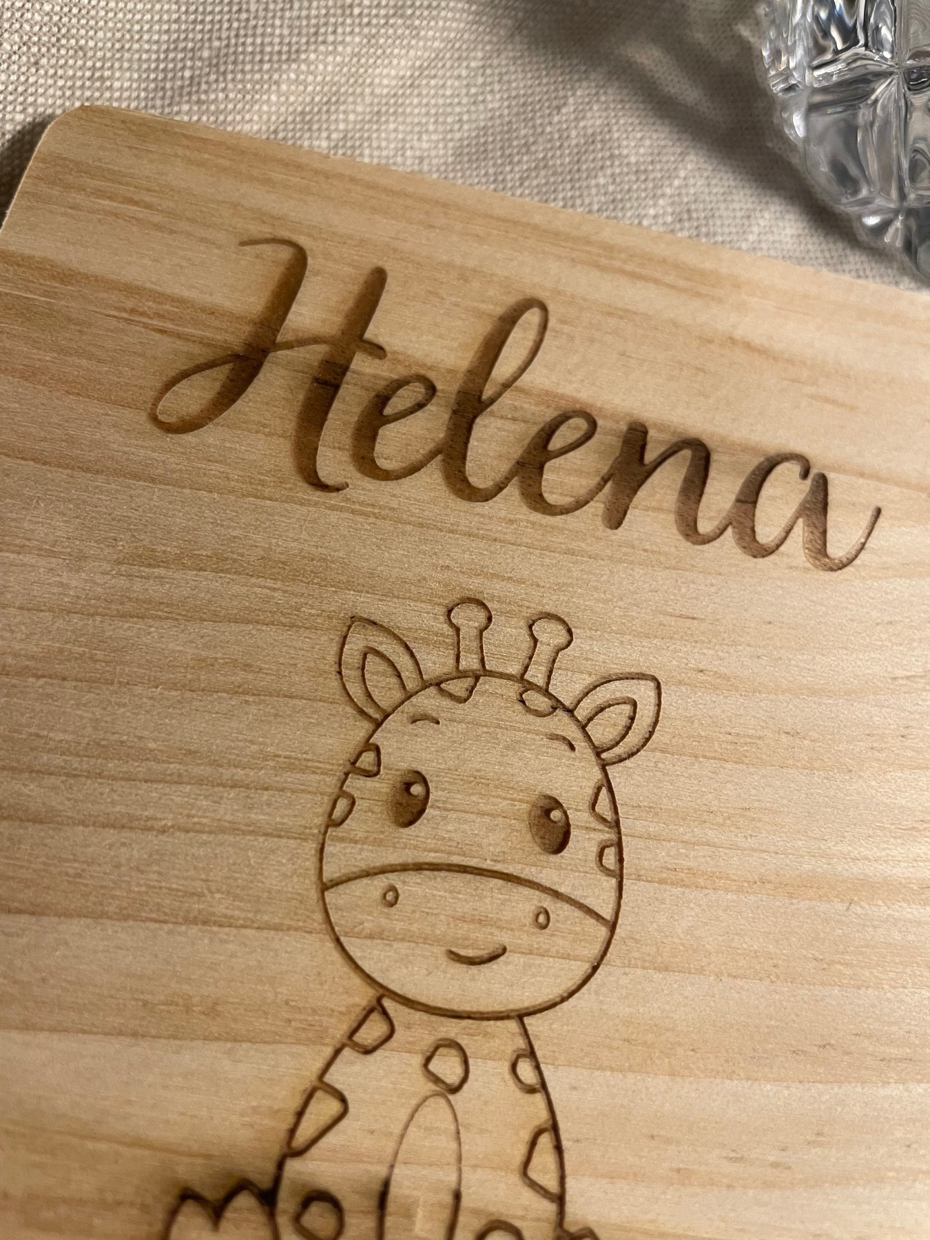 Holzuntersetzer personalisiert, Name Kinder, Gastgeschenk Hochzeit, Taufe, Kommunion, Konfirmation,