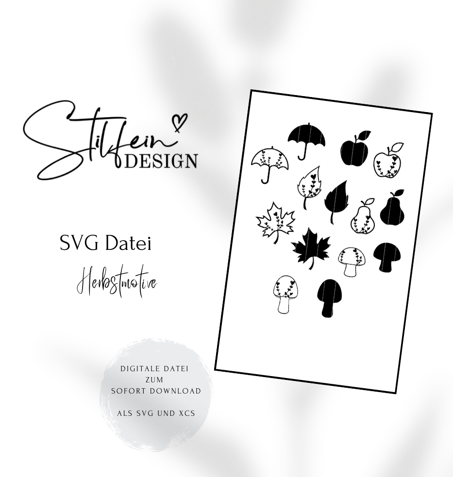 SVG Datei Herbstmotive , digitale Datei zum Download