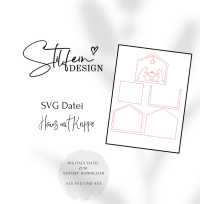 SVG Datei Haus mit Krippe digitale Datei zum Download 2