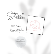 SVG Datei Krippe für Klötzchen digitale Datei zum Download 2