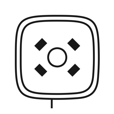StreetSiren DoubleDeck Fibra - Kabelgebundene Sirene mit Halterung für eine Marken/Logo-Frontplatte