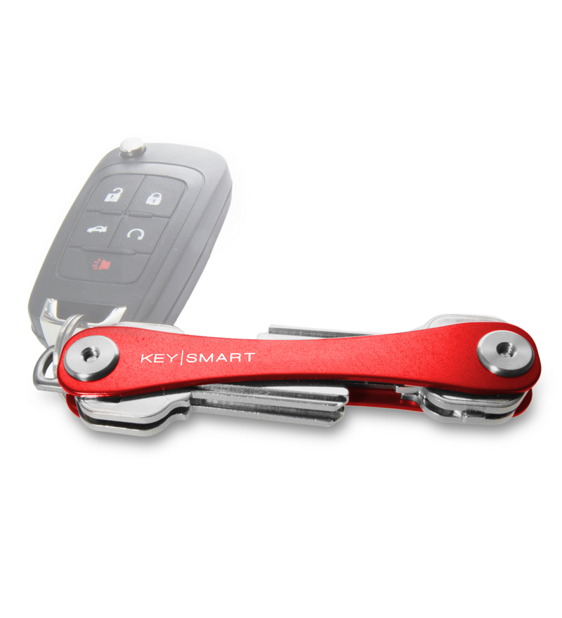KeySmart Rot 2.1 inkl. Anhängeröse / Der KeySmart 2.1 in rot, kann in der  Basis variante mehr Schlüssel aufnehmen. Das Original der KeySmart aus