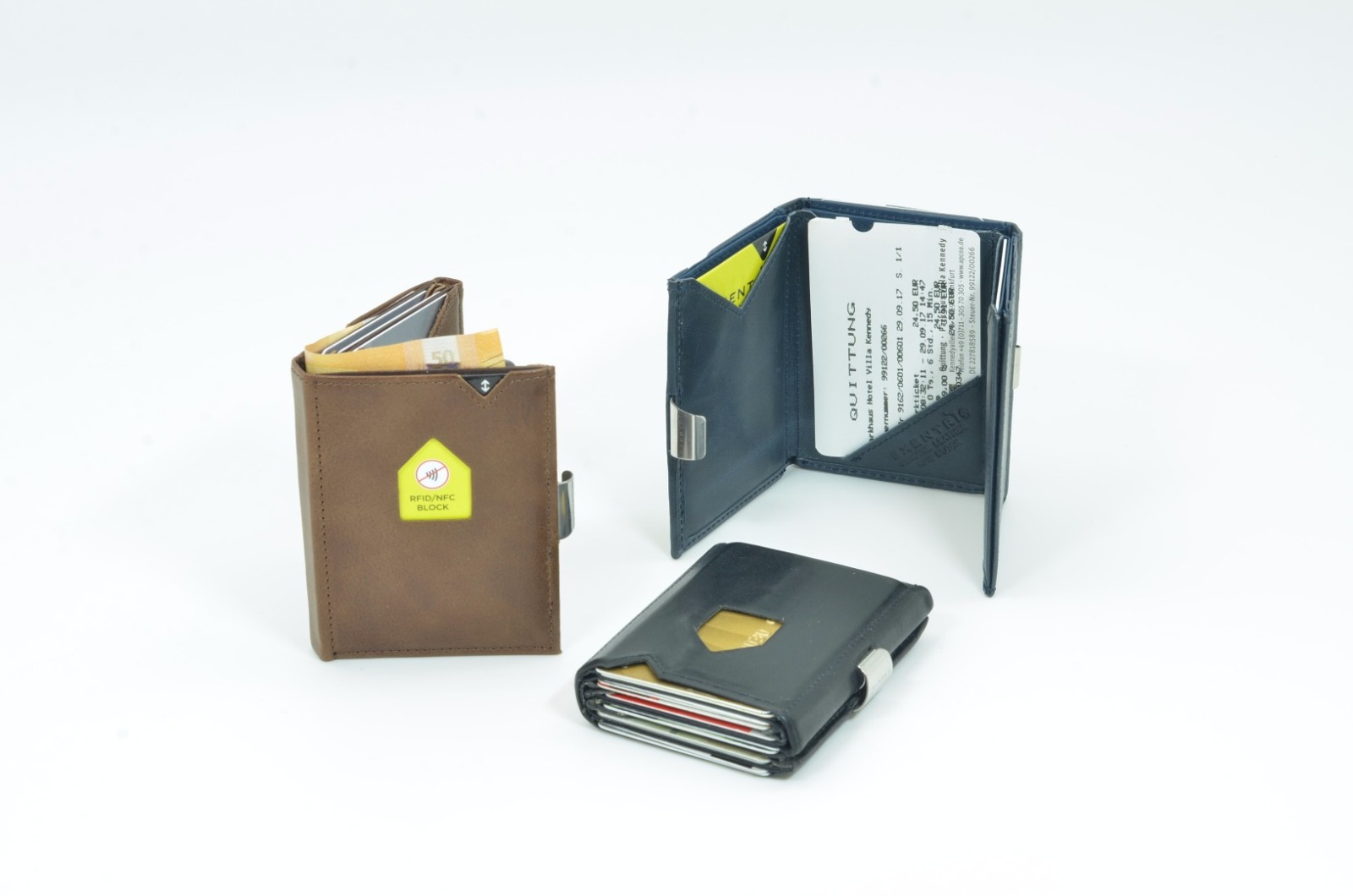 Exentri Wallet BLACK mit RFID-Schutz 6