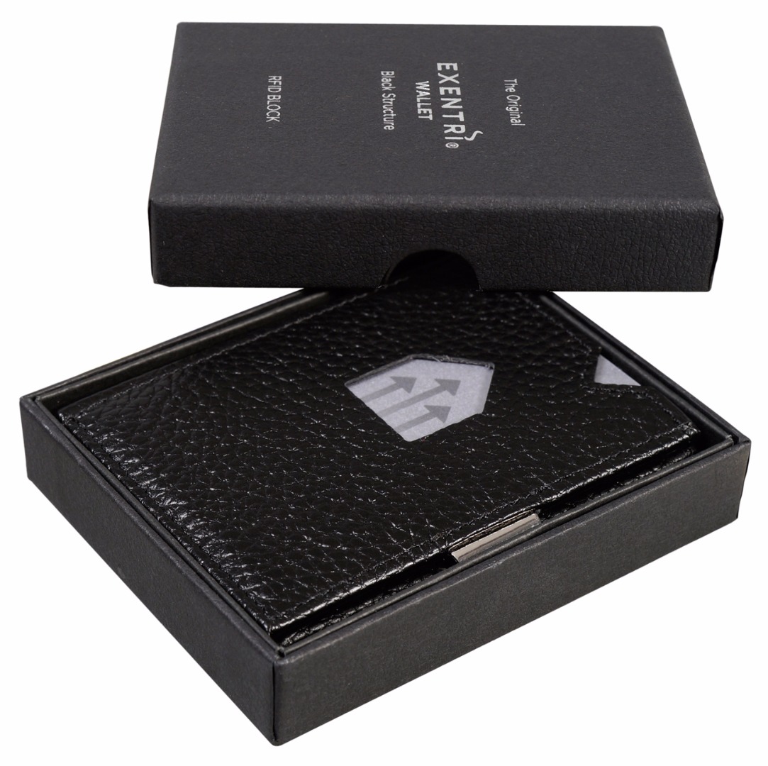 Exentri Wallet CAIMAN BLACK mit RFID-Schutz 2