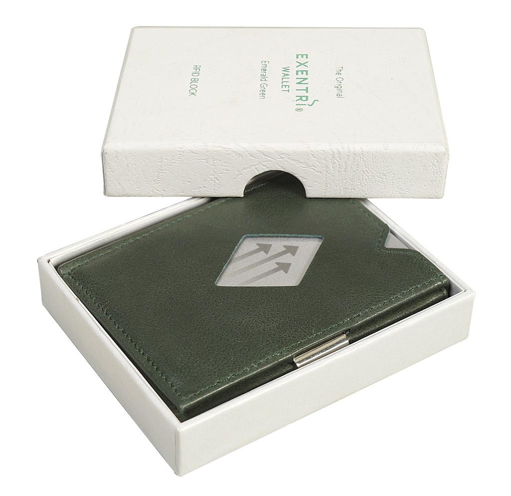 Exentri Wallet - Emerald Green - Mit RFID Schutz