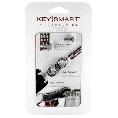 Accessoire-Kit - Zubehör-Set passend für den KeySmart und KeyStax - beinhaltet Schrauben aus der EW1 Quick Connect Lock Silber und Flaschenöffner