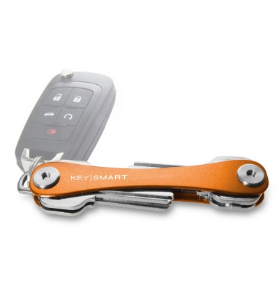 KeySmart Orange 21 inkl Anhängeröse - KeySmart 21 mit der längeren Schraube für mehr Schlüssel