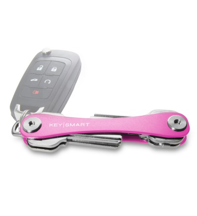 KeySmart Pink 2.1 inkl. Anhängeröse - Neuer KeySmart 2.1 in Pink mit längeren Schrauben.