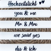 Hochzeitskerzen | Kerzen zur Hochzeit | beschriftete Kerzen | Hochzeitsgeschenk 3