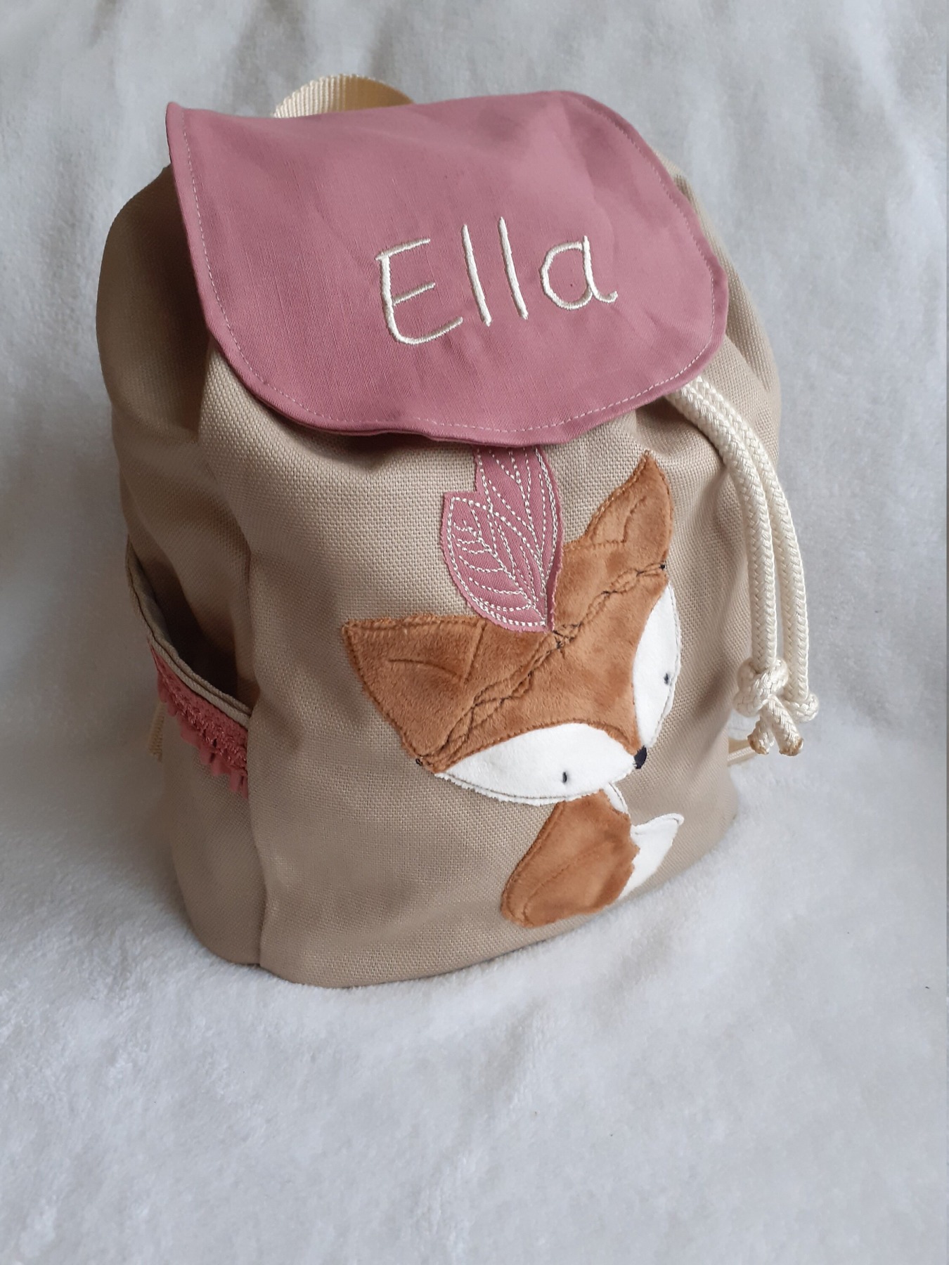 Kindergartentasche Kindergartenrucksack Boho Fuchs Kinderrucksack Kindertasche personalisiert mit