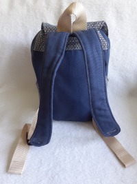 Kindergartentasche Kindergartenrucksack Boho Eichhörnchen blau Kinderrucksack Kindertasche