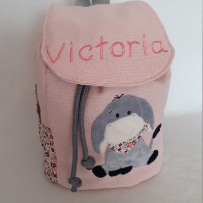 Kunderrucksack Rucksack Kinder Esel mit Name personalisiert