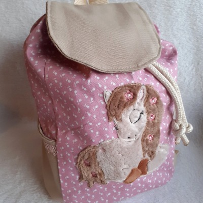 Kindergartentasche Kindergartenrucksack Boho Pferd Mädchen Kinderrucksack Kindertasche