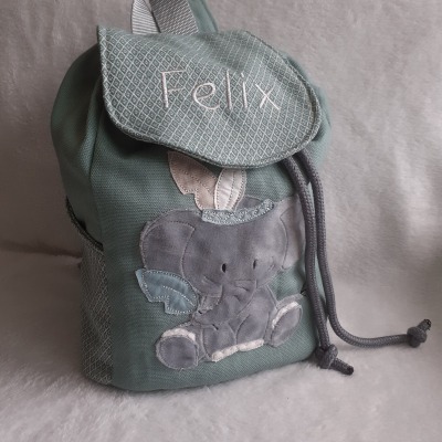 Kindergartentasche Kindergartenrucksack Boho Fuchs mint Kinderrucksack Kindertasche personalisiert