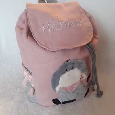 Kindergartentasche Kindergartenrucksack Boho Esel Kinderrucksack Kindertasche personalisiert mit Nam