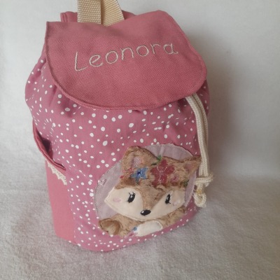 Kindergartentasche Kindergartenrucksack Boho Fuchs Kinderrucksack Kindertasche personalisiert mit