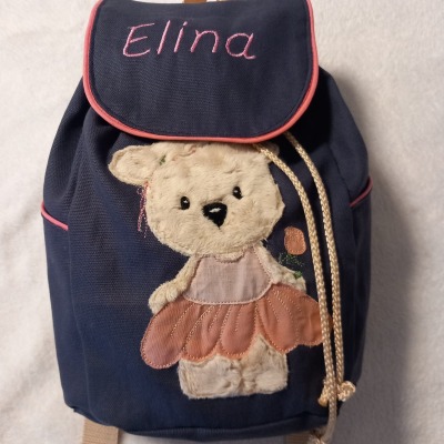 Kunderrucksack Rucksack Kinder Bär mit Name personalisiert