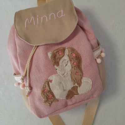 Kindergartentasche Kindergartenrucksack Boho Reh Rehkitz Kinderrucksack Kindertasche personalisiert