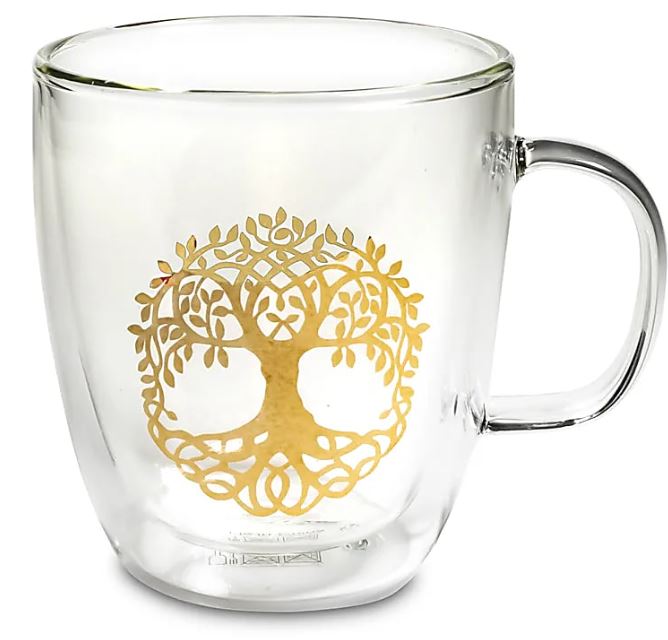 Teeglas mit der Baum des Lebens, doppelwandig