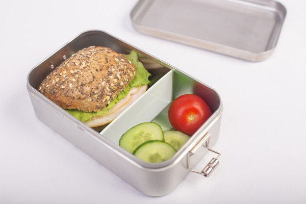Lunchbox mit Bambus- oder Buchenholzdeckel, personalisiert, Wunschgravur, mit Trennsteg, Eule 7