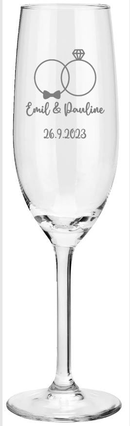 Personalisiertes Sektglas - Das perfekte Geschenk für jeden Anlass mit Gravur, Geschenk für beste