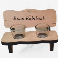 Holz Schnapsbank, mit 2, 4 oder 6 Gläsern, Wunschtext, Geschenk zum Geburtstag, Jubiläum und