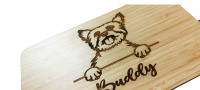 Leckerli Box, mit Bambusdeckel, für Hunde, viele Rassen möglich, personalisiert mit Namen,