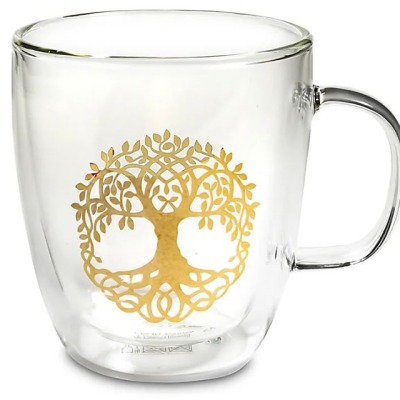 Teeglas mit der Baum des Lebens, doppelwandig