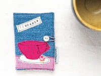 Teebeuteletui | pink und rot | Heft für Teebeutel | verspielt | Rosen und Streifen | Tassenmotiv |