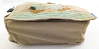 B-goods | shoulder bag | canvas | beige | appliqué | snail | green | patchwork | gift for her 11