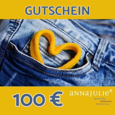 100 Euro | Geschenk-Gutschein | Download - Lade Dir Deinen Geschenkgutschein für annajulie zum