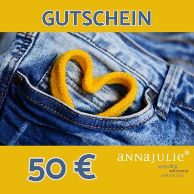 50 Euro | Geschenk-Gutschein | Download - Lade Dir Deinen Geschenkgutschein für annajulie zum